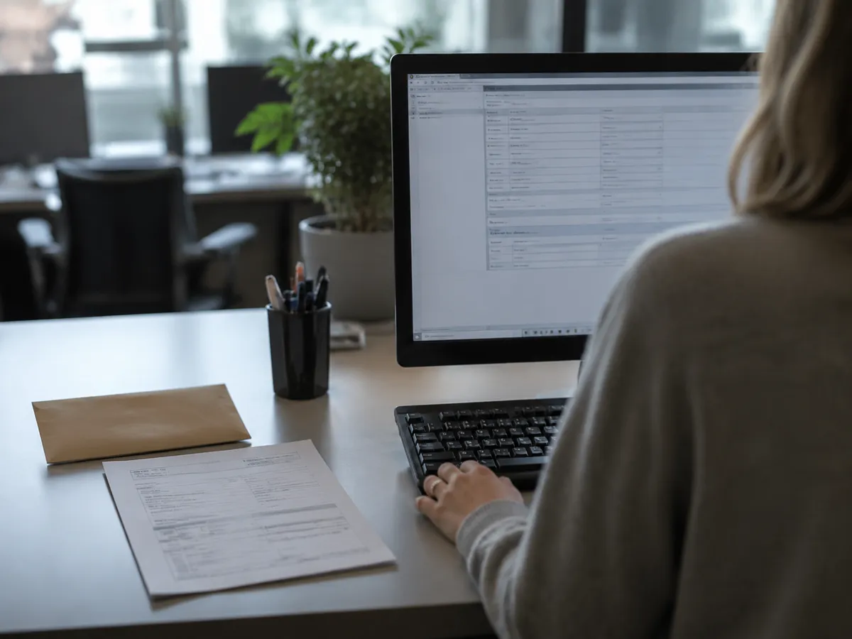 Eingehendes Dokument links, rechts die daraus automatisch extrahierten Daten in strukturierten Feldern